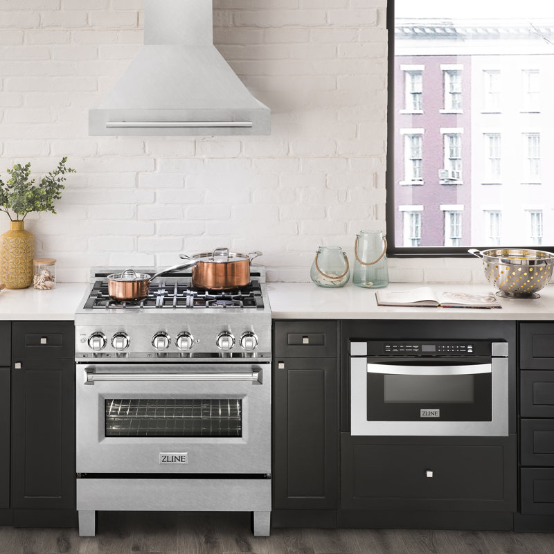 ZLINE 30" Fingerprint Resistant Stainless Steel Range Hood, Satin Stainless Steel