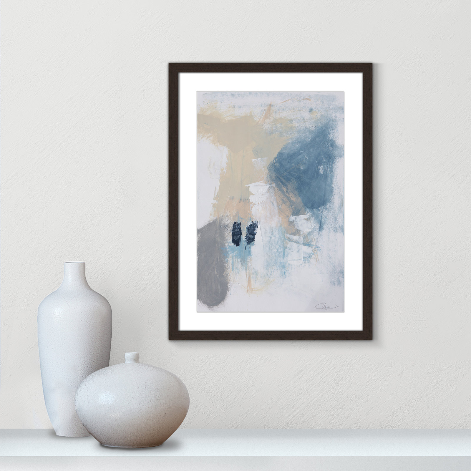 Coastal Carnival II Print by Casa Fine Arts, White, 23" H x 17" W x 1.25" D, Walnut Single Picture Framed Paper