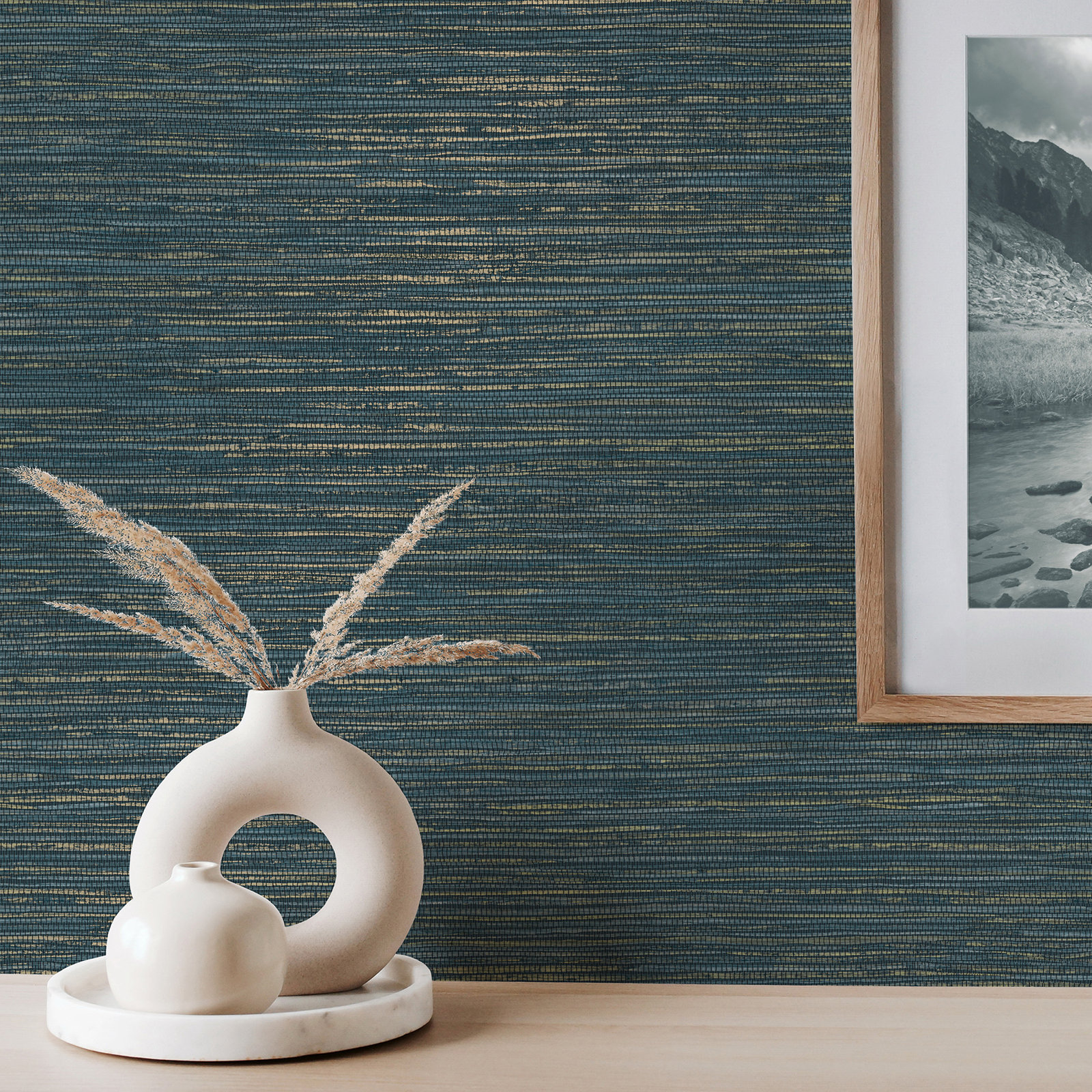 Aluta Wallpaper Double Roll, Navy