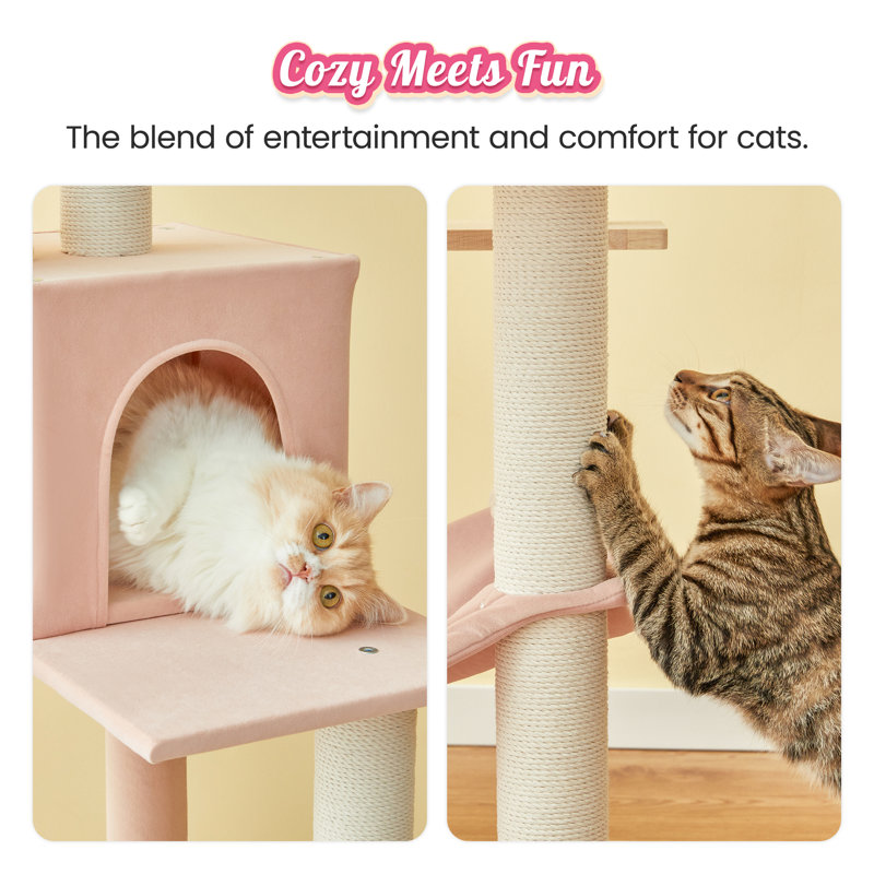 Derrelle Cat Tree, Pink