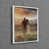 White Floater Framed