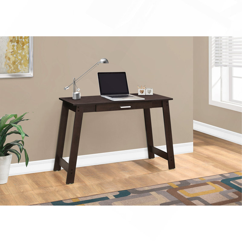 Bureau d'ordinateur, bureau personnel, ordinateur portable, tiroirs de rangement, bureau, stratifié gris, contemporain, Café