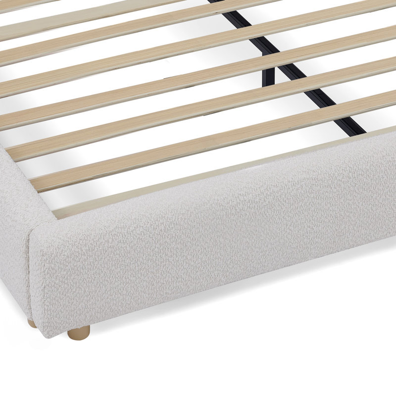 Cadre de lit grand lit, Beige