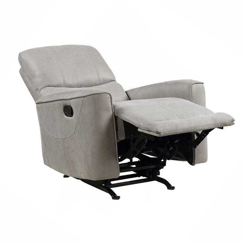 Chaise berçante inclinable en microfibre polie 1pc