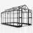 Grower’s Haven Polycarbonate Greenhouse Double Swing Doors 2 Vents 5.2FT Added Wall Height-90597045
