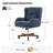 Caden Miriam Modern Wingback Chenille Swivel Tilting Simple Assembly Office Chair-54640765