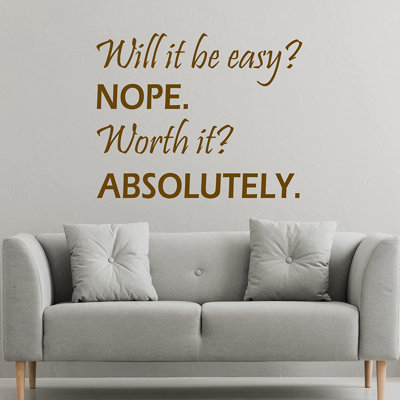 Text & Numbers Non-Wall Damaging Wall Decals