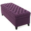 50 po x l 20,5 po x H 18,3 po - tissu mauve - pieds de bouleau