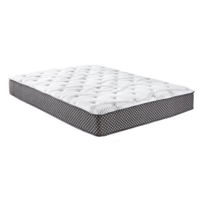 Matelas simple hybride matelassé de 10 pouces, mousse viscoélastique de refroidissement moyenne ferme avec ressorts ensachés pour soulager la pression et isoler les mouvements, certifié CertiPUR-US