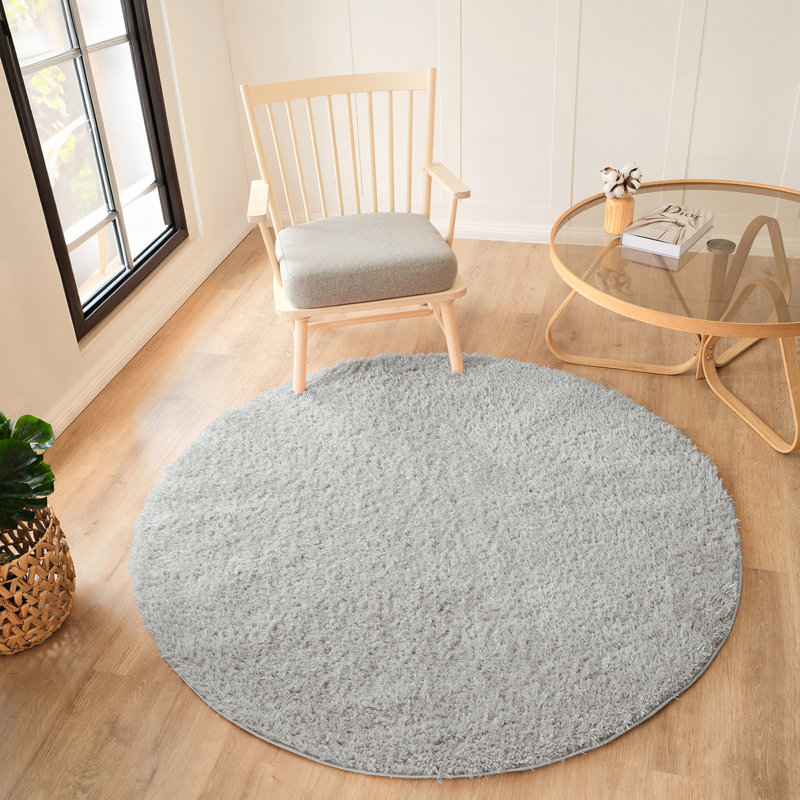 Arzan Solid Colour Area Rug, Round 160cm