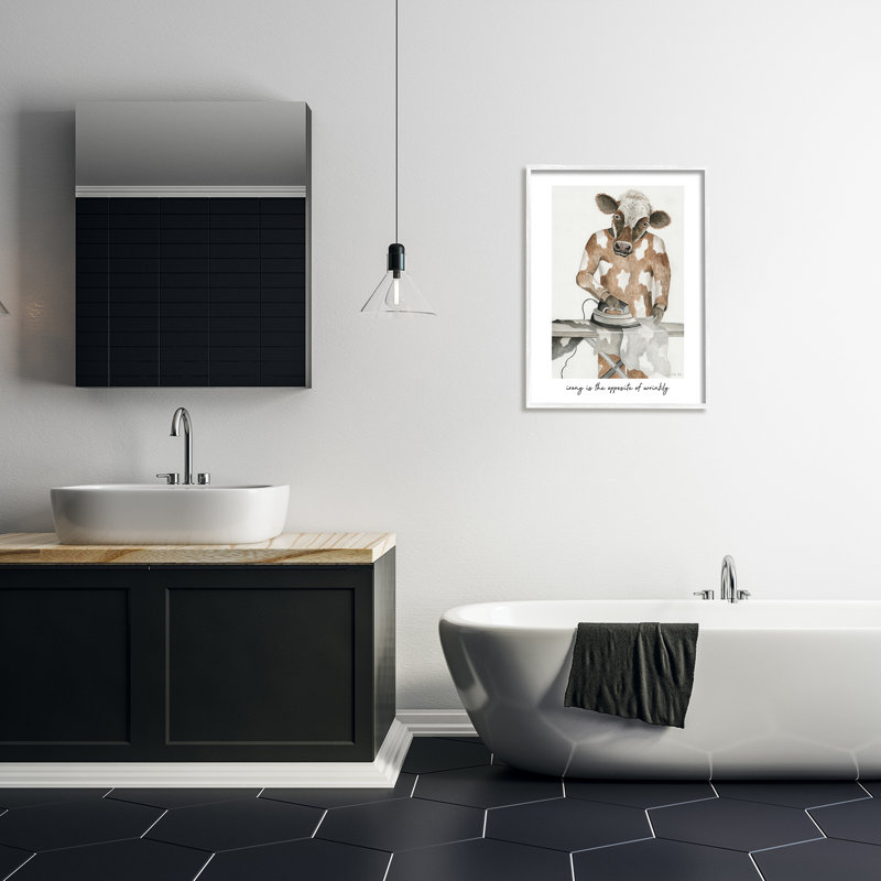 Stupell Industries, en face de la phrase «Wrinkly», giclée par Cindy Jacobs, H 30 po x l 24 po x P 1,5 po
