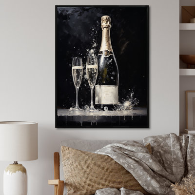 " Cuves Sparkling Champagne Canvas "