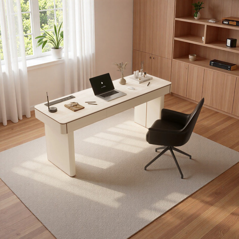 Unique and Elegant French-Style Desk, 29.52" H x 55.11" W x 23.62" D