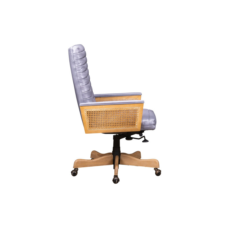 Montauk Executive Swivel Chair in Ashland Pearl, Anderson Pebble