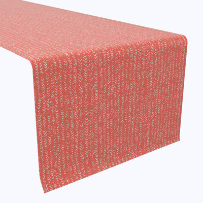 Table Runner, 100% Cotton, 16X108", Coral Batik Design