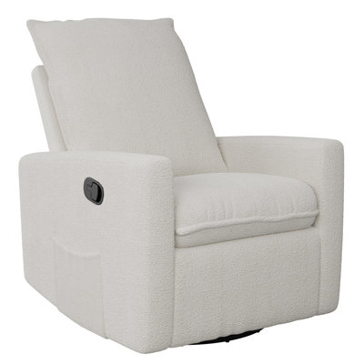 Bejtulla Upholstered Swivel Rocker Manual Glider Recliner