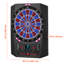 Jeu de fléchettes électronique, cible de 13,5 po avec 45 jeux et 474 variations pour jusqu'à 8 joueurs, 6 fléchettes avec volées et 50 pointes douces, écran de pointage de cricket à DEL couleur pour bar de fête