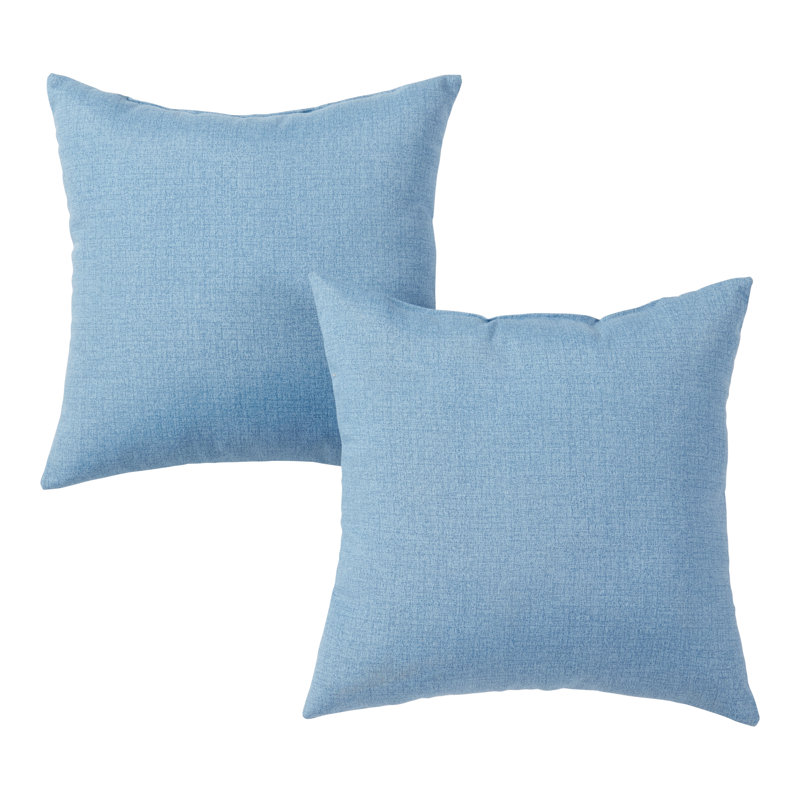 Housse de coussin d'extérieur carré Covington, En jean