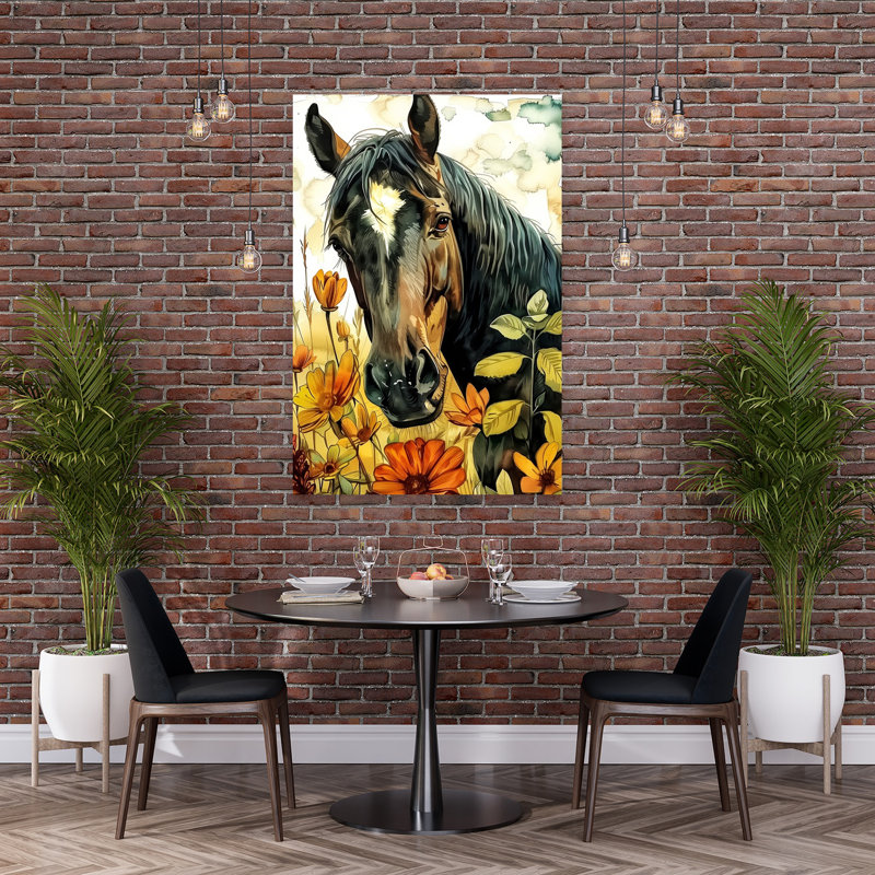 Cheval, art animalier contemporain, 60" H x 40" W