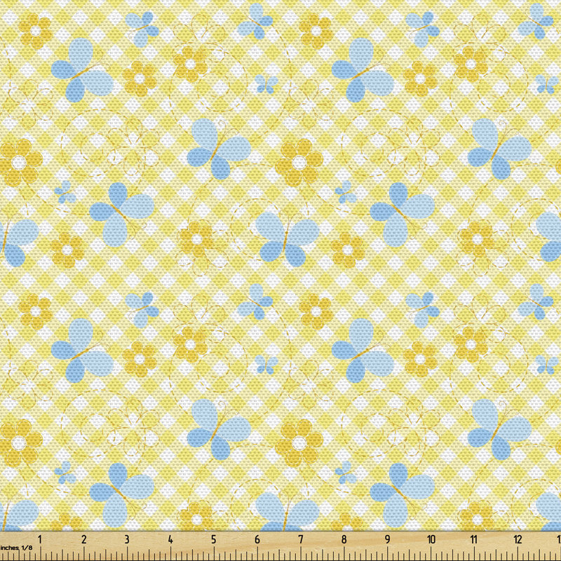 Tissu à carreaux Ambesonne, l 58 po x L 180 po