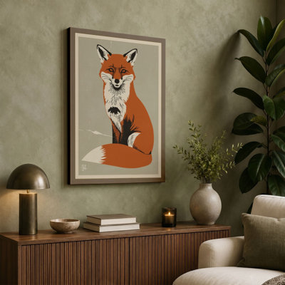 Dignified Fox Modern - Wrapped Canvas