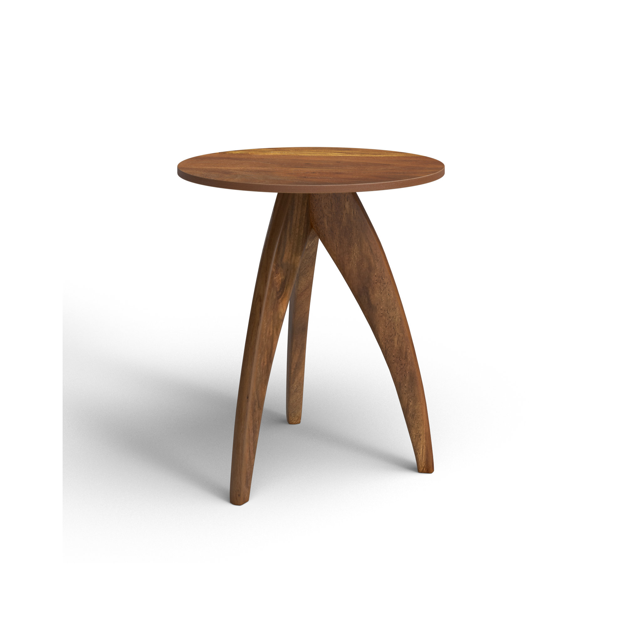 Laverne Solid Wood 3 Legs End Table
