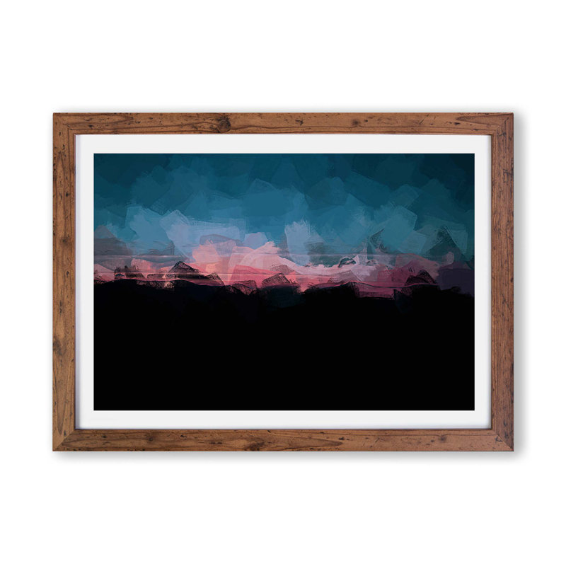 The Lake District - Framed Print, 62cm H x 87cm W x 2cm D, Walnut