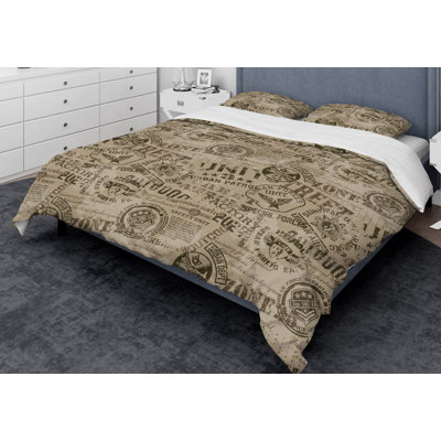 Farmhouse / Country Polyester Abstract Duvet Cover
