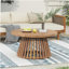 Table basse de patio en bois d'acacia