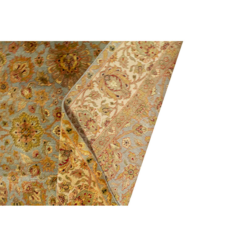 Mountain King Wool Oriental Area Rug in Beige