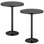 Tables de salle à manger à piédestal et tables de bistro rondes 2 pièces 39,5 "Nuno