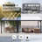 Wall-Mounted Aluminum Pergola, Modern Hardtop Gazebo with UV-Protected Polycarbonate Roof-125529339
