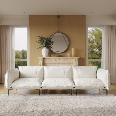 Traci Upholstered 111.02'' Wide Velvet Modular Sofa,3-piece