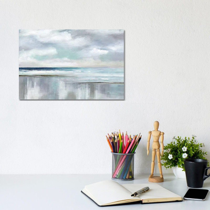 Cyan Sunrise by Nan - Wrapped Canvas Print, 20.32 cm H x 30.48 cm W