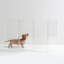 Hiddin Clear Freestanding Tall Zig Zag Pet Gate-1571870134