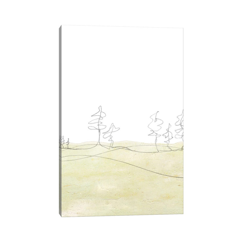 Minimalist Soft Landscape by Whales Way - Gallery-Wrapped Canvas Giclée on Canvas, Canvas, 20.32 cm H x 30.48 cm W