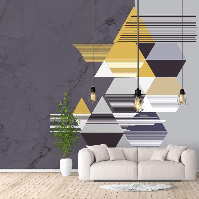Geometric Peel & Stick Geometric Border, 144" W x 8.33" L