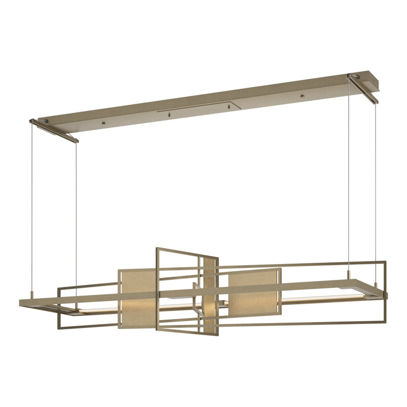 Four Seasons Summer Kitchen Island Linear LED Pendant, Soft Gold, Soft Gold