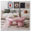 Table basse 35 "en forme de nuage, table basse minimaliste moderne en forme de pétale avec pieds sphériques-568658822