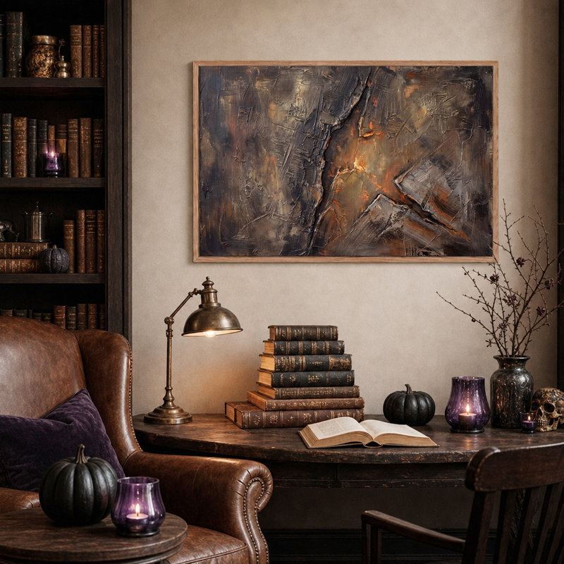 Art mural sur toile d'Halloween, 24"H x36"W