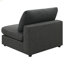 Chaise rembourrée sans accoudoirs avec coussins amovibles Duncan