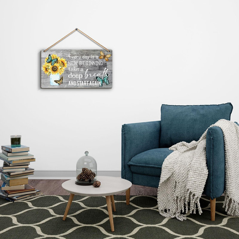 Printemps, décorations chaque jour est un nouveau départ - Papillon pissenlit, art mural en bois, décorations printanières pour la maison, cadeau de pendaison de crémaillère