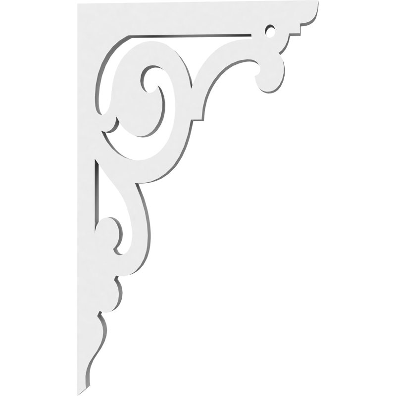 Support de qualité architecturale Hurley, 5/8 po x 5 1/2 po x 9 po, Athènes, PVC