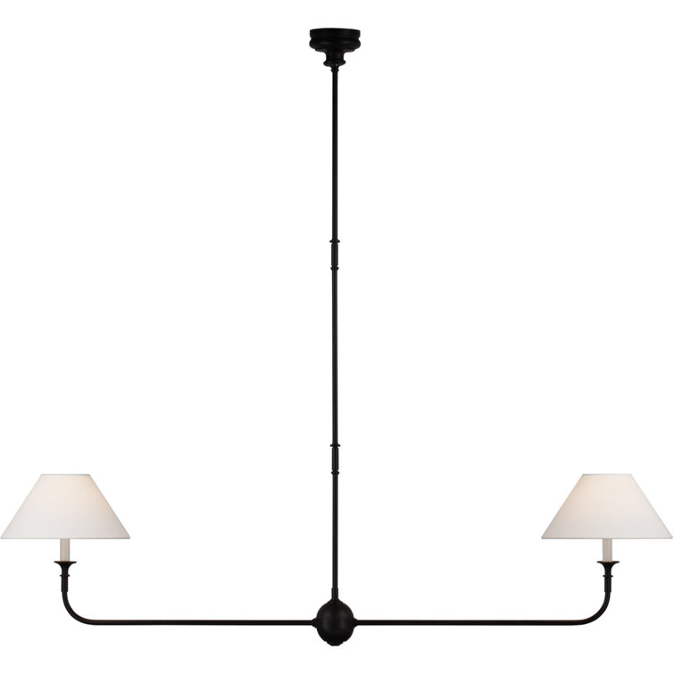 Thomas OBrien Piaf Large Two Light Linear Pendant