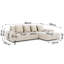 Bubble Chenille Corner Sofa-136310225-136310226