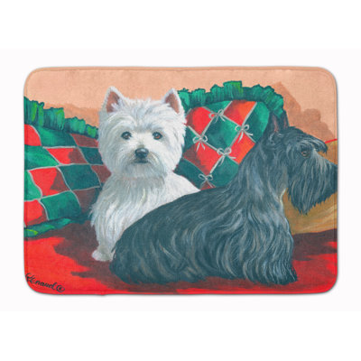 Tapis pour salle de bain Westie and Scottie
