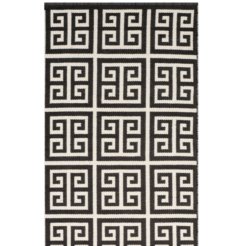 Royalton Hand Woven Cotton Geometric Rug, Rectangle 3' x 5'