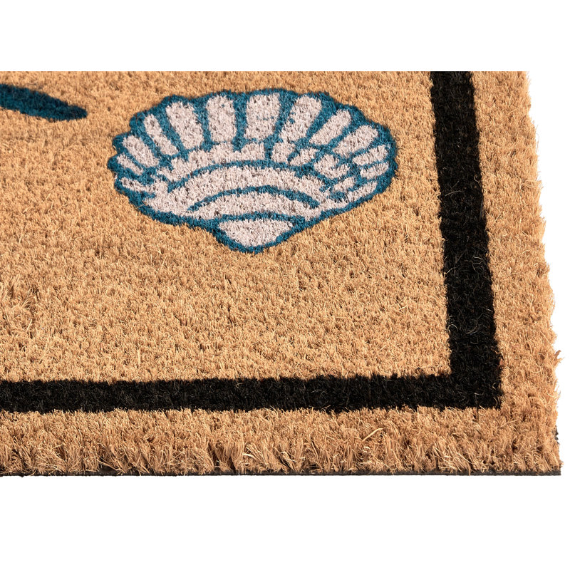 PANABO Non-Slip Floral and Abstract Doormat