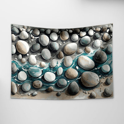 Tapisserie murale «Coastal Beach Pebble Plus»