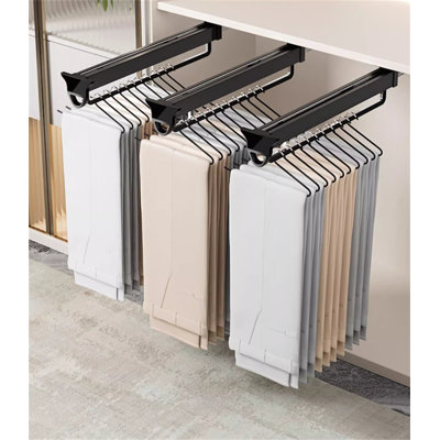 Porte-pantalons extensible avec glissière